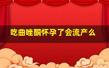 吃曲唑酮怀孕了会流产么