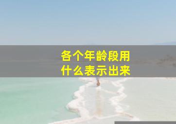 各个年龄段用什么表示出来