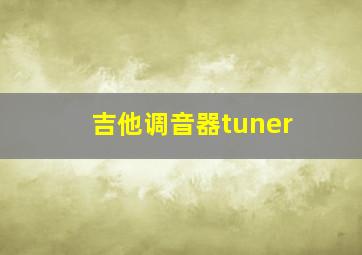 吉他调音器tuner