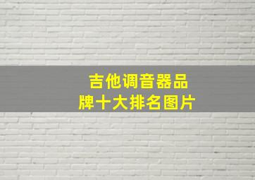 吉他调音器品牌十大排名图片