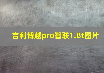 吉利博越pro智联1.8t图片