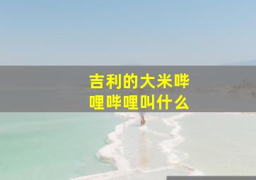 吉利的大米哔哩哔哩叫什么