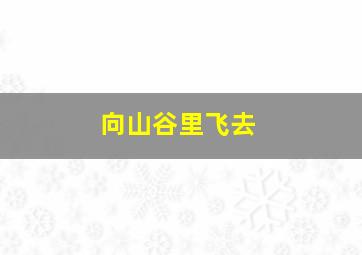 向山谷里飞去