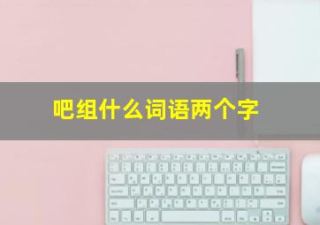 吧组什么词语两个字