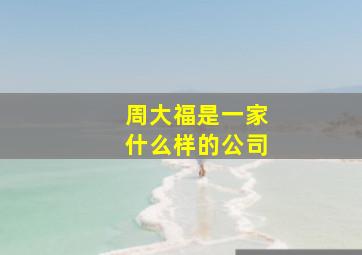 周大福是一家什么样的公司