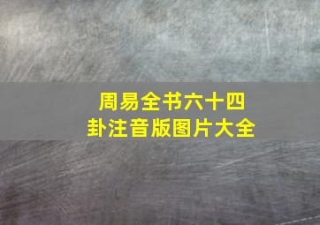 周易全书六十四卦注音版图片大全