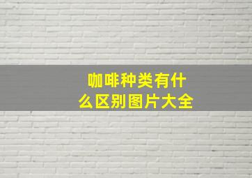 咖啡种类有什么区别图片大全