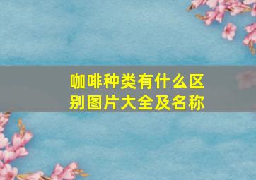 咖啡种类有什么区别图片大全及名称