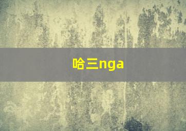 哈三nga