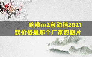 哈佛m2自动挡2021款价格是那个厂家的图片