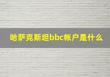 哈萨克斯坦bbc帐户是什么