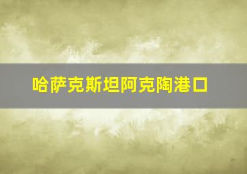 哈萨克斯坦阿克陶港口