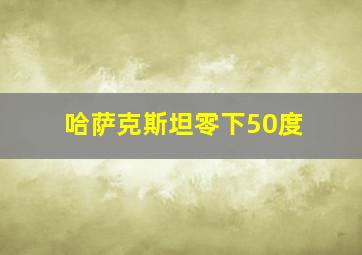 哈萨克斯坦零下50度