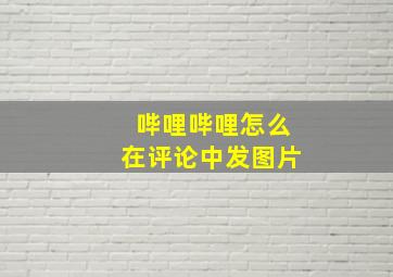 哔哩哔哩怎么在评论中发图片