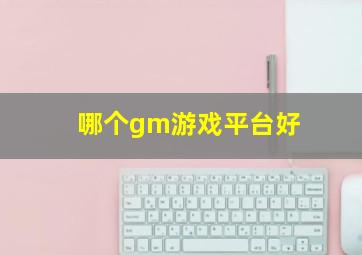 哪个gm游戏平台好