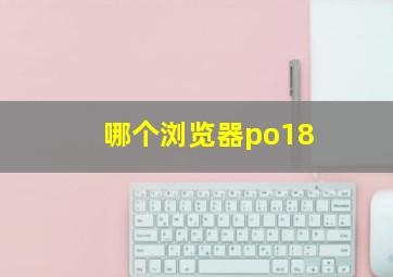 哪个浏览器po18