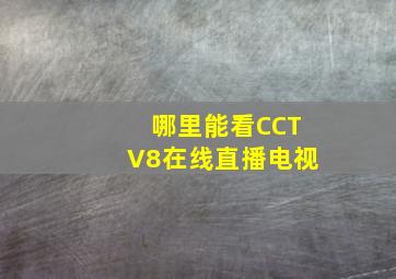 哪里能看CCTV8在线直播电视