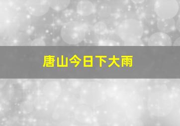 唐山今日下大雨