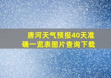 唐河天气预报40天准确一览表图片查询下载