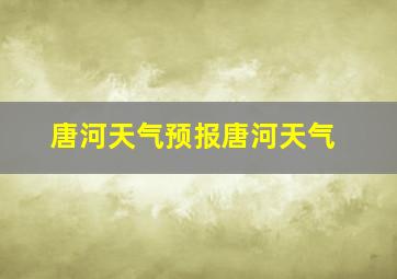 唐河天气预报唐河天气