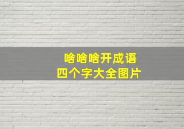 啥啥啥开成语四个字大全图片