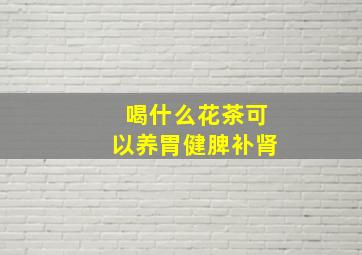 喝什么花茶可以养胃健脾补肾