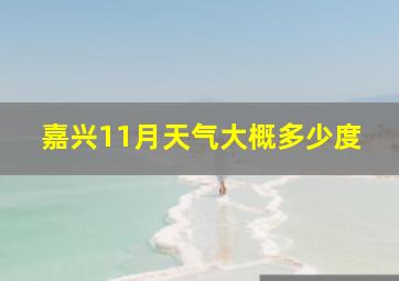 嘉兴11月天气大概多少度