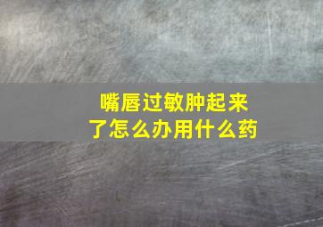 嘴唇过敏肿起来了怎么办用什么药