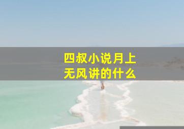 四叔小说月上无风讲的什么