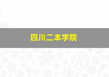 四川二本学院