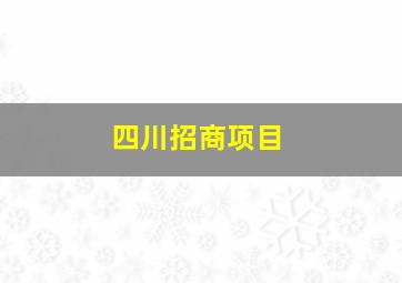 四川招商项目