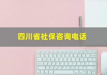 四川省社保咨询电话