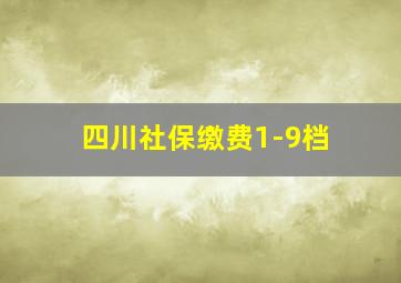 四川社保缴费1-9档