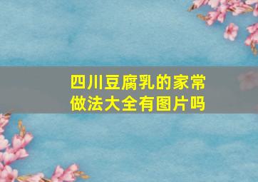 四川豆腐乳的家常做法大全有图片吗