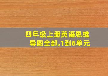 四年级上册英语思维导图全部,1到6单元