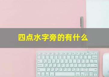 四点水字旁的有什么