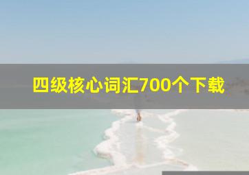 四级核心词汇700个下载