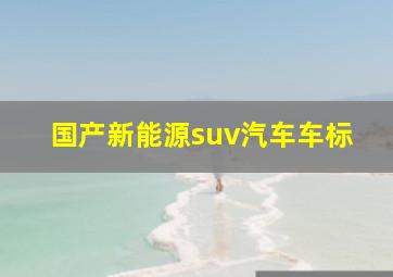 国产新能源suv汽车车标