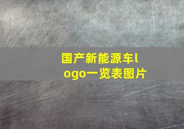 国产新能源车logo一览表图片