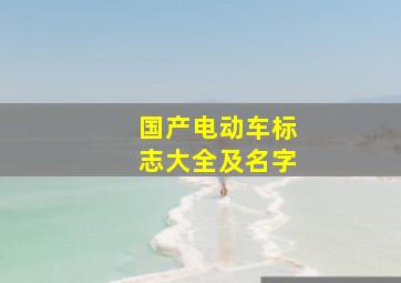 国产电动车标志大全及名字