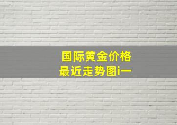 国际黄金价格最近走势图i一