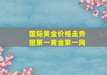 国际黄金价格走势图第一黄金第一网