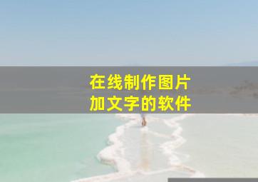 在线制作图片加文字的软件