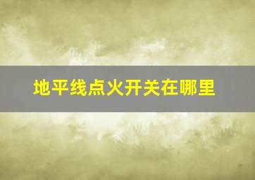 地平线点火开关在哪里