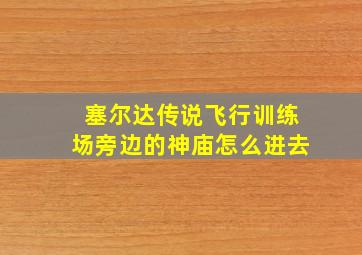 塞尔达传说飞行训练场旁边的神庙怎么进去