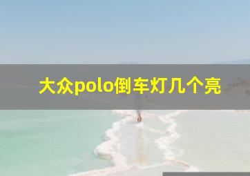 大众polo倒车灯几个亮