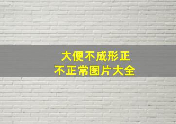 大便不成形正不正常图片大全