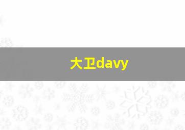 大卫davy