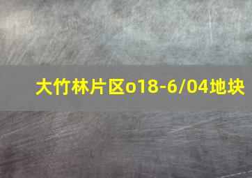 大竹林片区o18-6/04地块