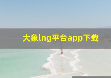 大象lng平台app下载